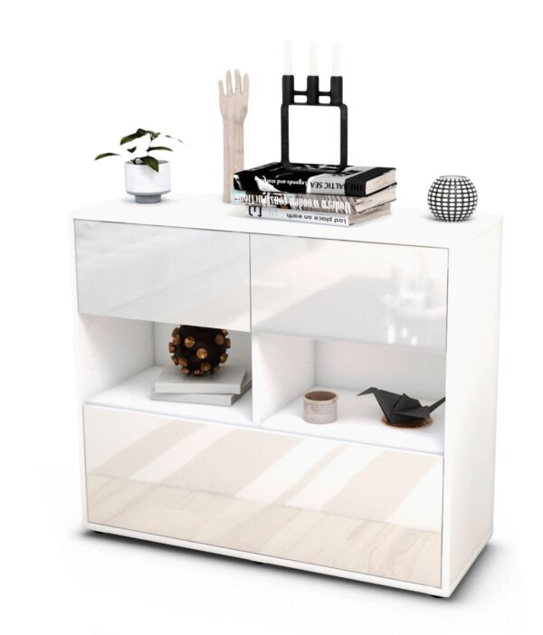 Sideboard Cosima, Weiß (92x79x35cm)
