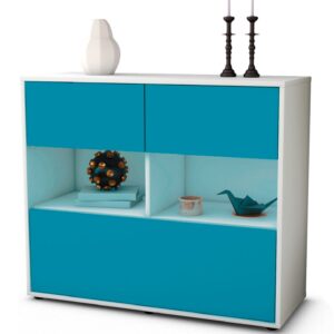 Sideboard Cosima, Türkis (92x79x35cm)