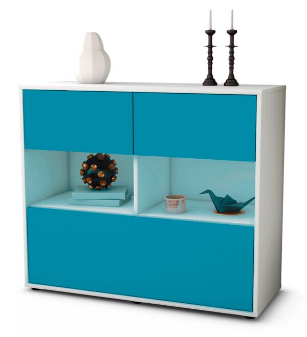 Sideboard Cosima, Türkis (92x79x35cm)