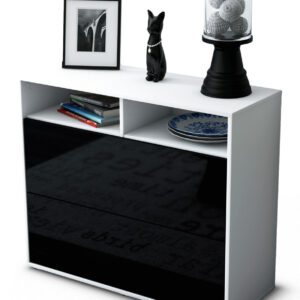 Sideboard Cosma, Schwarz (92x79x35cm)