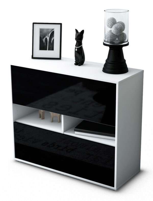 Sideboard Dalia, Schwarz (92x79x35cm)