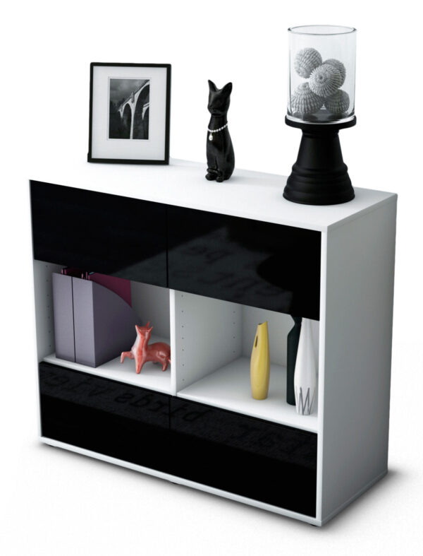 Sideboard Daniela, Schwarz (92x79x35cm)