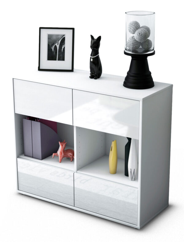 Sideboard Daniela, Weiß (92x79x35cm)
