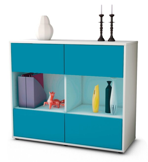 Sideboard Daniela, Türkis (92x79x35cm)