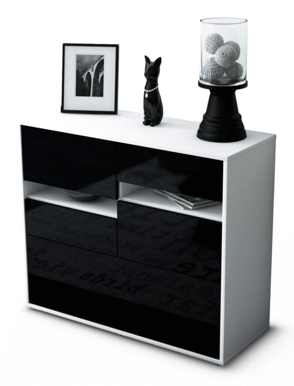 Sideboard Daria, Schwarz (92x79x35cm)