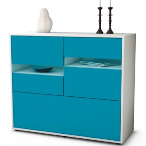 Sideboard Daria, Türkis (92x79x35cm)