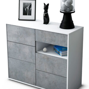 Sideboard Dariella, Beton (92x79x35cm)