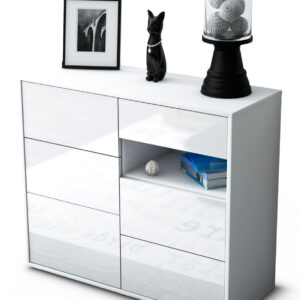Sideboard Dariella, Weiß (92x79x35cm)