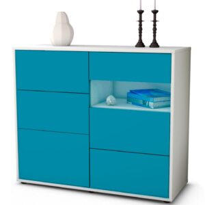 Sideboard Dariella, Türkis (92x79x35cm)