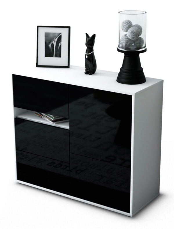 Sideboard Davina, Schwarz (92x79x35cm)