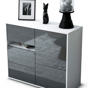 Sideboard Davina, Grau (92x79x35cm)