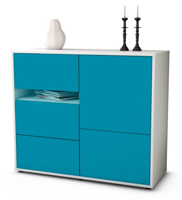 Sideboard Davina, Türkis (92x79x35cm)