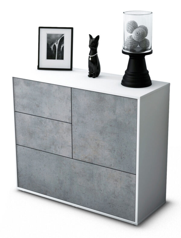 Sideboard Deanna, Beton (92x79x35cm)