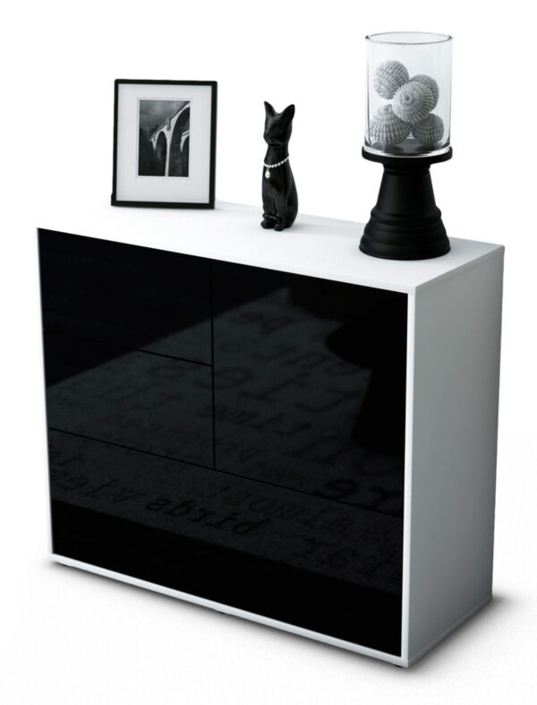 Sideboard Deanna, Schwarz (92x79x35cm)