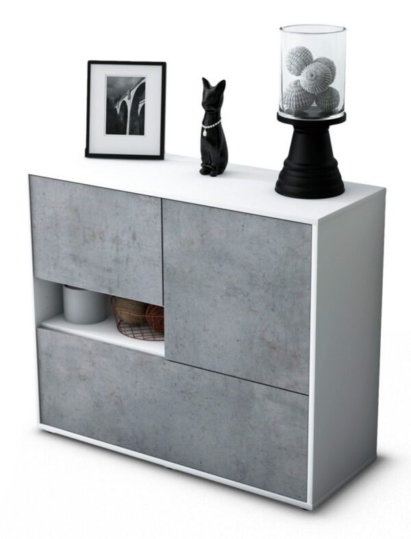 Sideboard Debora, Beton (92x79x35cm)