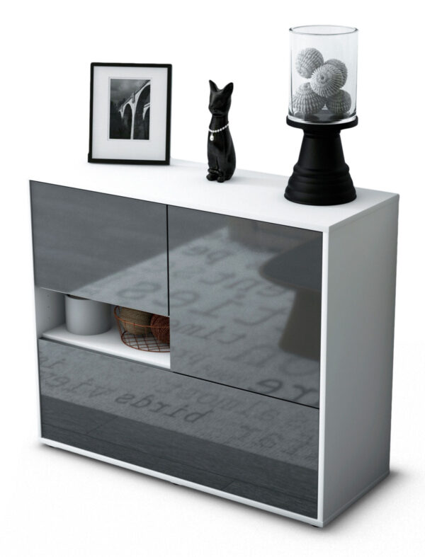 Sideboard Debora, Grau (92x79x35cm)