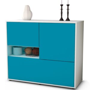 Sideboard Debora, Türkis (92x79x35cm)