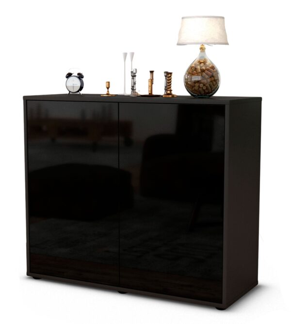Sideboard Blanka, Schwarz (92x79x35cm)