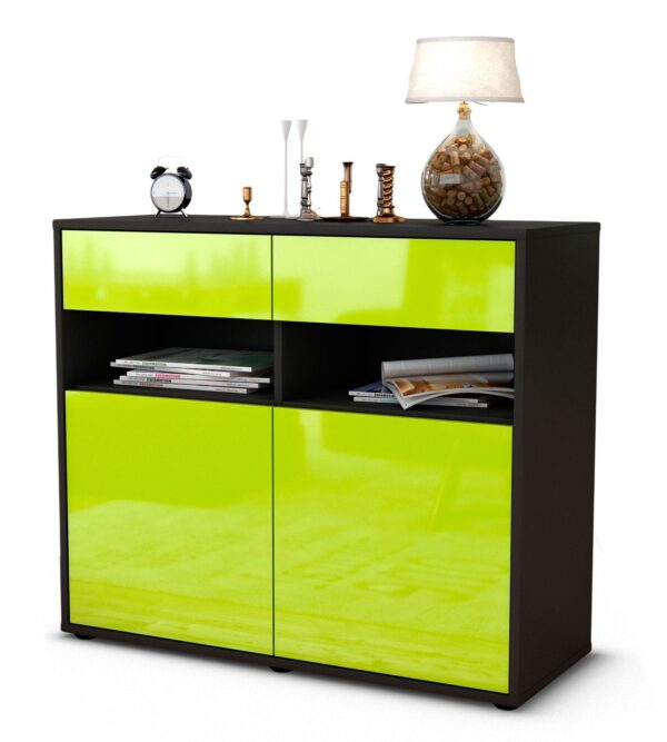 Sideboard Bruna, Grün (92x79x35cm)