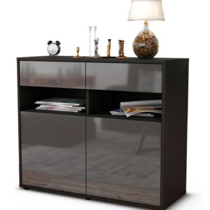 Sideboard Bruna, Grau (92x79x35cm)