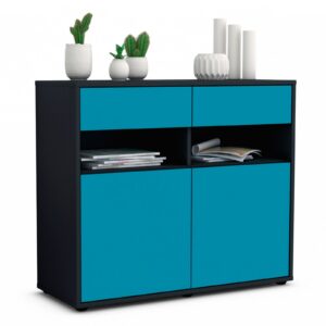 Sideboard Bruna, Türkis (92x79x35cm)