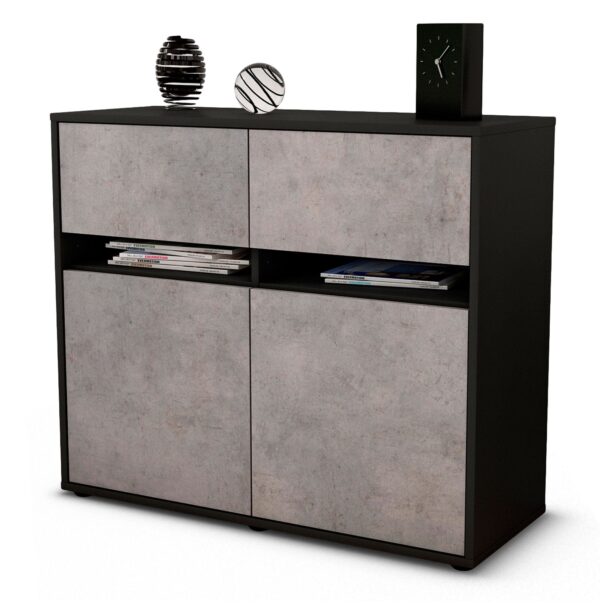 Sideboard Brunilde, Beton (92x79x35cm)