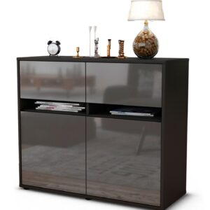 Sideboard Brunilde, Grau (92x79x35cm)