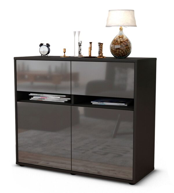 Sideboard Brunilde, Grau (92x79x35cm)