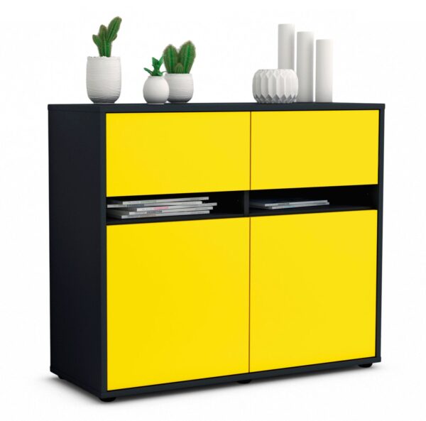 Sideboard Brunilde, Gelb (92x79x35cm)