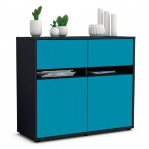 Sideboard Brunilde, Türkis (92x79x35cm)
