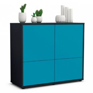 Sideboard Cara, Türkis (92x79x35cm)
