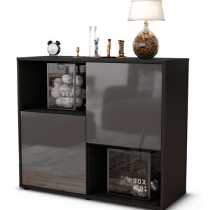Sideboard Caralina, Grau (92x79x35cm)