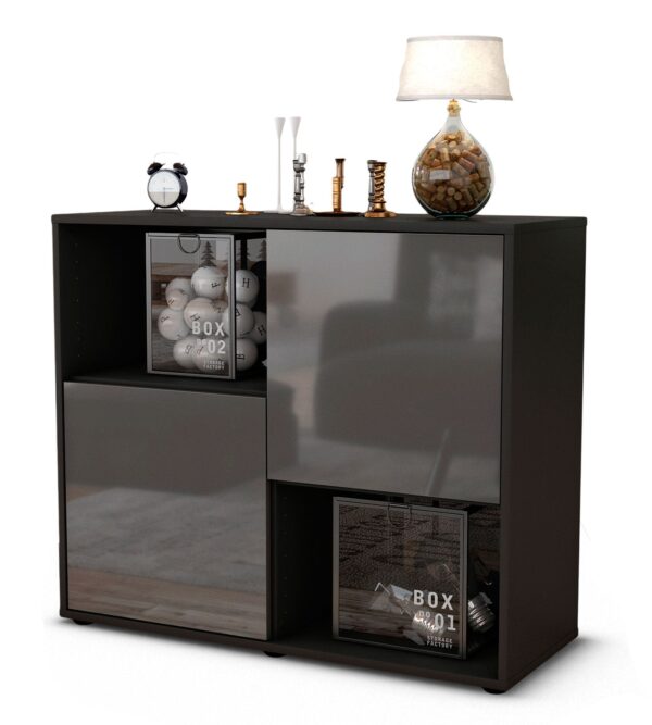 Sideboard Caralina, Grau (92x79x35cm)