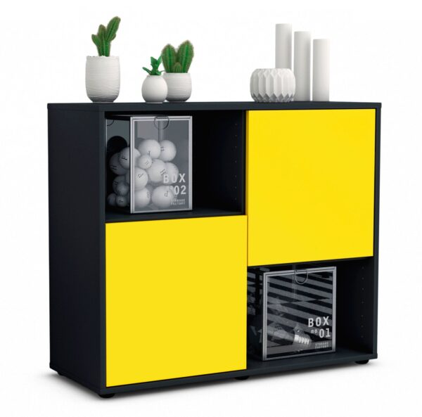 Sideboard Caralina, Gelb (92x79x35cm)