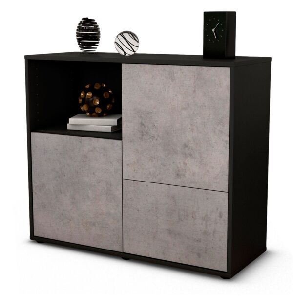 Sideboard Carina, Beton (92x79x35cm)