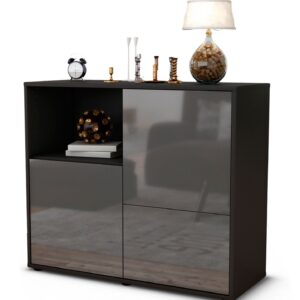 Sideboard Carina, Grau (92x79x35cm)