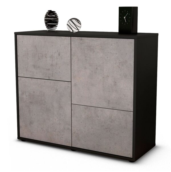 Sideboard Carla, Beton (92x79x35cm)