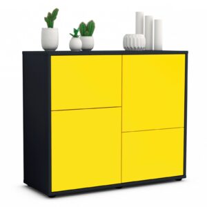 Sideboard Carla, Gelb (92x79x35cm)