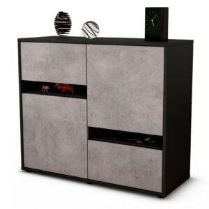 Sideboard Carlotta, Beton (92x79x35cm)