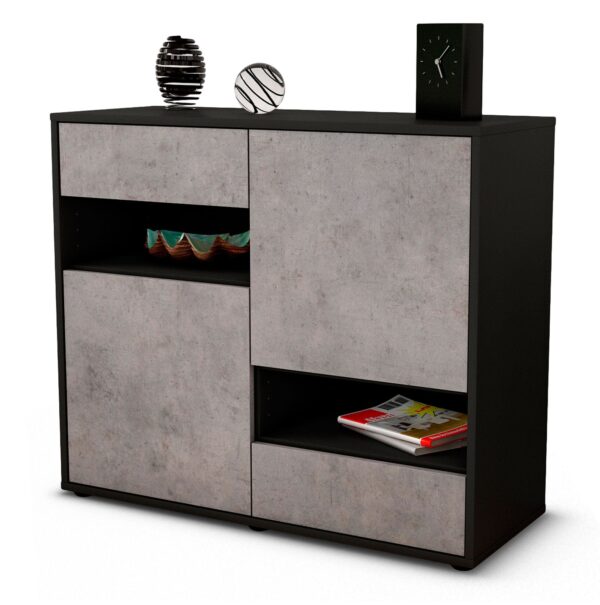 Sideboard Carmelina, Beton (92x79x35cm)