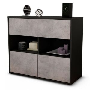 Sideboard Carmen, Beton (92x79x35cm)