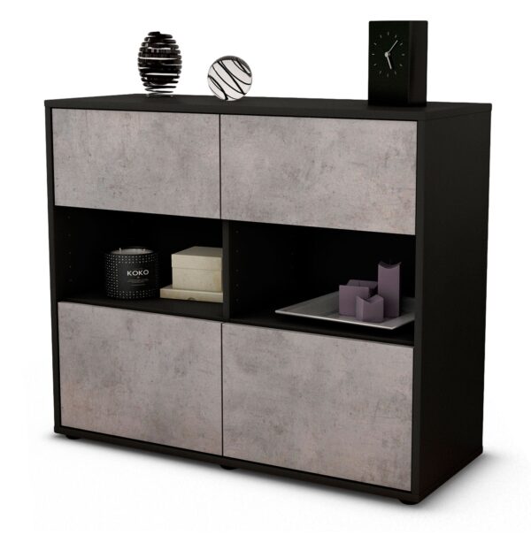 Sideboard Carmen, Beton (92x79x35cm)
