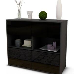 Sideboard Carmen, Schwarz (92x79x35cm)