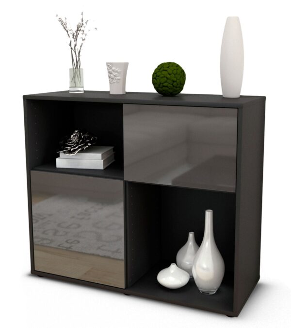 Sideboard Carola, Grau (92x79x35cm)