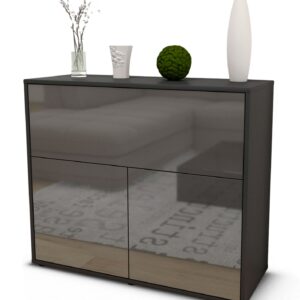 Sideboard Carolin, Grau (92x79x35cm)