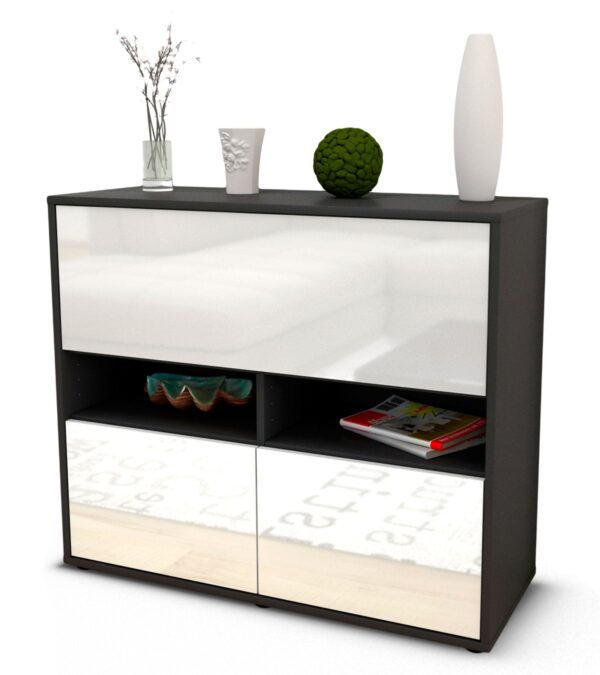 Sideboard Cassandra, Weiß (92x79x35cm)