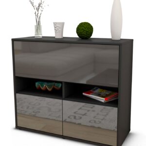 Sideboard Cassandra, Grau (92x79x35cm)