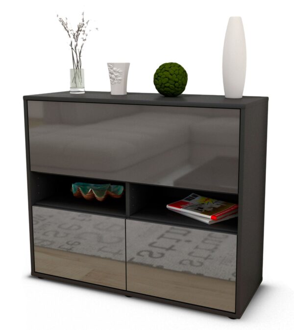 Sideboard Cassandra, Grau (92x79x35cm)