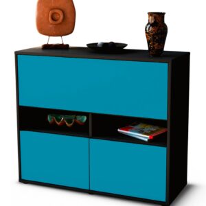 Sideboard Cassandra, Türkis (92x79x35cm)