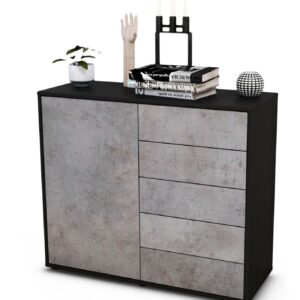 Sideboard Cecilia, Beton (92x79x35cm)